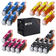 TCTK atramentové kazety 26XL 4 balenie CMYK kompatibilné s Epson Expression Premium XP-510 XP-520 XP-600 XP-605 XP-610 XP-615 XP-620 XP-625 XP-700 XP-710 XP-720 XP-800 XP-810 XP-820, nahrádza C13T26314012