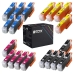 TCTK atramentové kazety 26XL 4 balenie CMYK kompatibilné s Epson Expression Premium XP-510 XP-520 XP-600 XP-605 XP-610 XP-615 XP-620 XP-625 XP-700 XP-710 XP-720 XP-800 XP-810 XP-820, nahrádza C13T26314012
