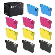 TCTK atramentové kazety 29XL 12 ks CMYK kompatibilné s Epson Expression Home XP-235 XP-240 XP-245 XP-247 XP-250 XP-255 XP-257 XP-330 XP-332 XP-335, nahrádza T2991 C13T29914012