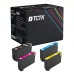 TCTK atramentové kazety 35XL sada 4 ks CMYK kompatibilné s Epson WorkForce Pro WF-4720 WF-4720 DWF WF-4725 DWF WF-4730 DTWF WF-4735 DTWF WF-4740 DTWF, nahrádza C13T35914010