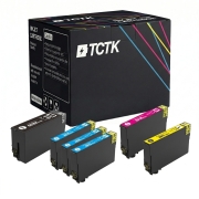 TCTK Atramentové kazety 407 4-balenie CMYK kompatibilné s Epson WorkForce Pro WF-4745 DTWF, nahrádza C13T07U140
