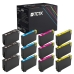 TCTK atramentové kazety 407 4 balenie CMYK kompatibilné s Epson WorkForce Pro WF-4745 DTWF, nahrádza C13T07U140