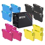 TCTK atrament 502XL 4-balenie CMYK kompatibilný s Epson Expression Home XP-5100 XP-5105 XP-5115 XP-5150 XP-5155, WorkForce WF-2860 DWF WF-2865 DWF WF-2880 DWF WF-2885 DWF, nahrádza C13T02W14010