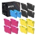 TCTK Atramentové náplne 503XL 503XL 503XL 503XL sada 16 ks CMYK (po 4 ks) kompatibilný s Epson Expression Home XP-5200 XP-5205, pre WorkForce WF-2960, pre WorkForce WF-2960 DWF, nahrádza C13T09R14010