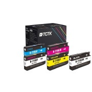 TCTK toner 711 CZ133A sada 4 ks CMYK kompatibilný s HP DesignJet T120 T125 T130 T520 T525 T530, nahrádza CZ133A