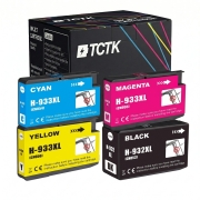 TCTK atramentové kazety 932XL 933XL sada 4 ks CMYK kompatibilné s HP OfficeJet 6100 6600 6700 7110 7510 7610, nahrádza CN053AE