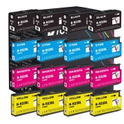 TCTK atrament 932XL 933XL sada 4 ks CMYK kompatibilný s HP OfficeJet 6100 6600 6700 7110 7510 7610, nahrádza CN053AE