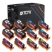 TCTK atramentové kazety 934XL 935XL sada 4 ks CMYK kompatibilné s HP OfficeJet 6800 6812 6815 6820 6822 6825 Pro 6200 6230 6235 6239 6830 6835 nahrádza C2P23AE