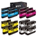 TCTK atramentové kazety 950XL 951XL sada 4 ks CMYK kompatibilné s HP Officejet Pro 251dw 276dw 8100 8600 8610 8615 8620 8650, nahrádza CN045AE