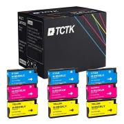 TCTK Atramentové náplne 953XL 953XL 953XL sada 9 ks CMY (po 3 ks) kompatibilný s HP OfficeJet Pro 7700 7720 7730 7740, OfficeJet Pro 7740 WF, OfficeJet Pro 8200 8210 8216 8218 8710, nahrádza F6U16AE