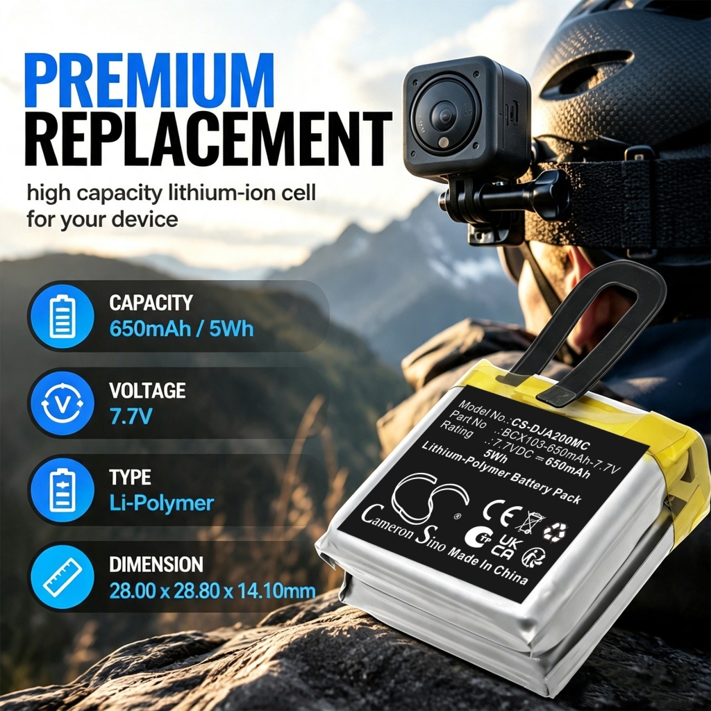 Batérie kompatibilné s DJI Action 2 CS-DJA200MC