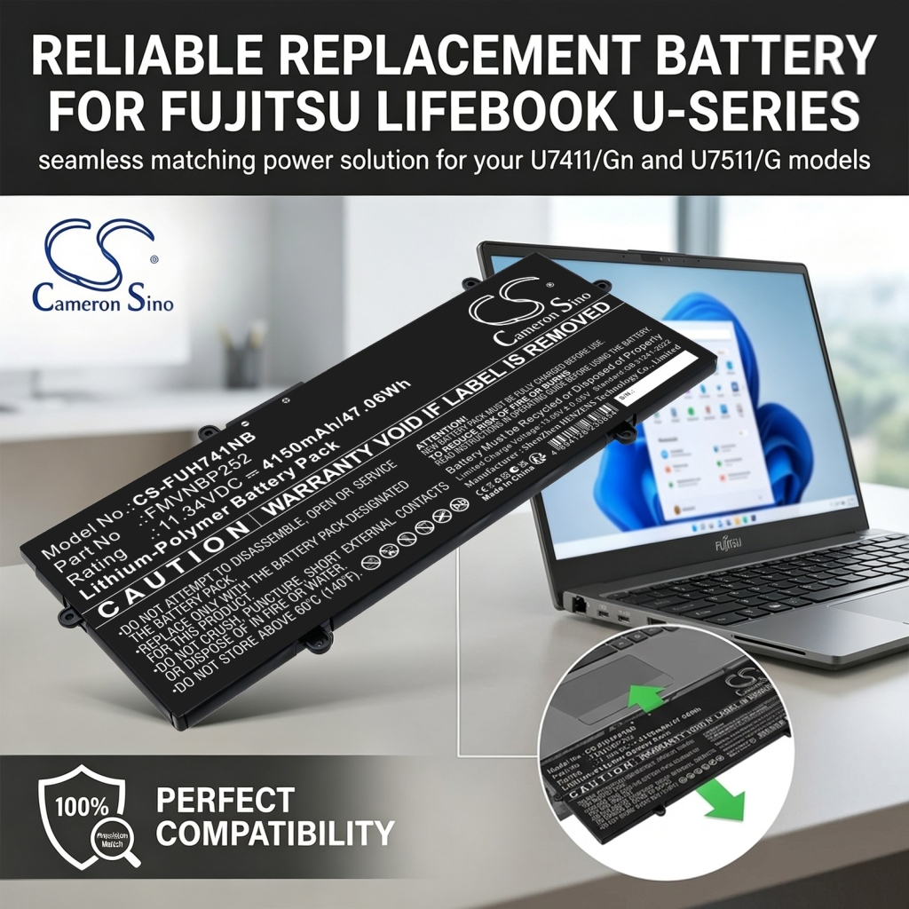 Batérie kompatibilné s Fujitsu LifeBook U7411/G U7511/G CS-FUH741NB