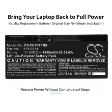 Kompatibilná náhrada batérie za FUJITSU CP854407-02,FMVNBPXXX,FMVQH04001,FPB0374,FPB0374S