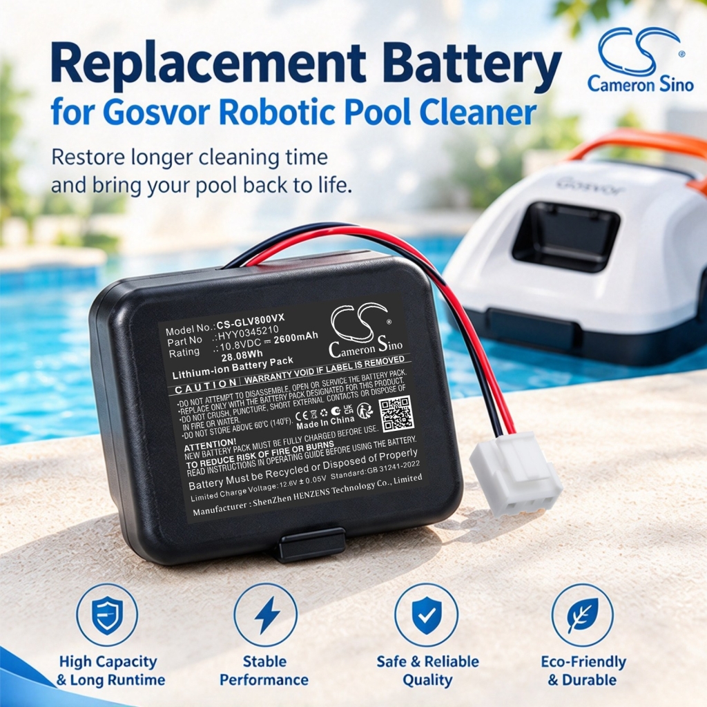 Batérie kompatibilné s Gosvor LiteVac 800 Cordless Robotic Pool Cleaner CS-GLV800VX