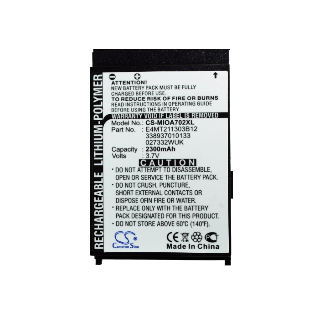 Batéria kompatibilné s Mitac CS-MIOA702XL