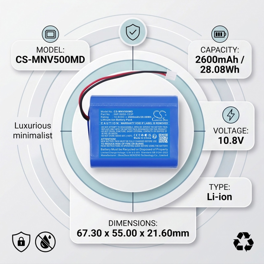 Batéria kompatibilné s Medevo CS-MNV500MD