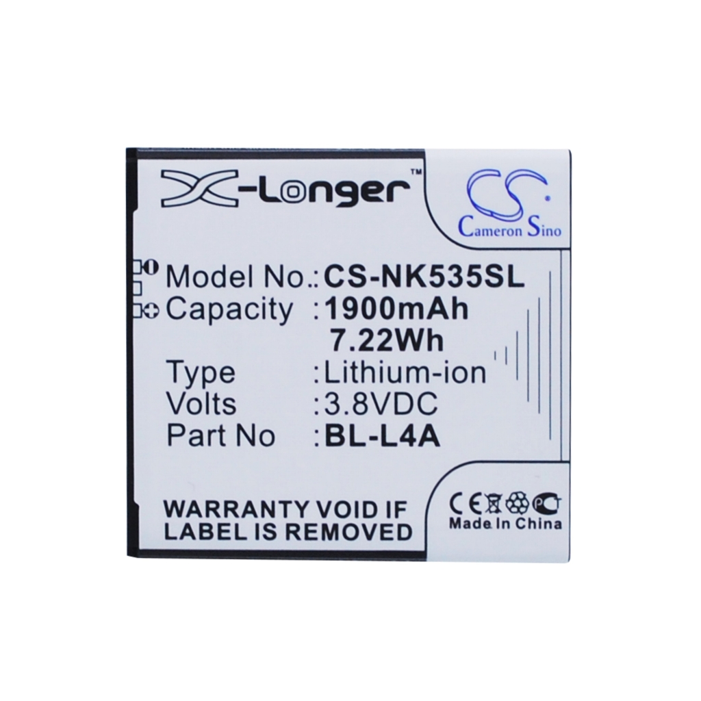 Batéria kompatibilné s Nokia Microsoft CS-NK535SL