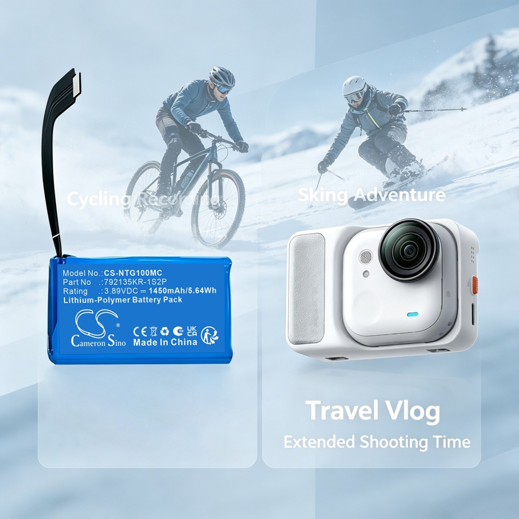 Batérie kompatibilné s Insta360 GO Ultra Ultra 4K CS-NTG100MC