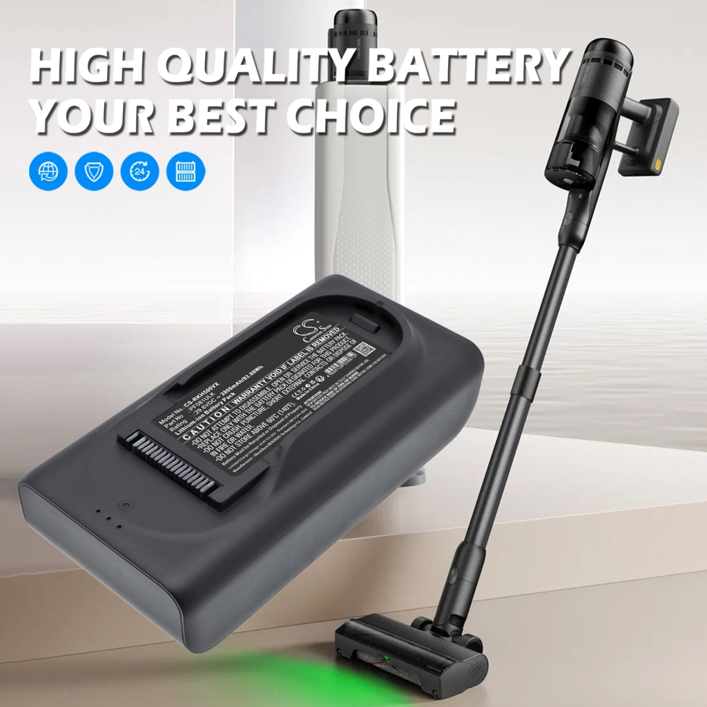 Cameron Sino CS-RKH500VX 21,6V 2500mAh 54Wh Li-ion batéria pre bezdrôtový vysávač, horný pohľad