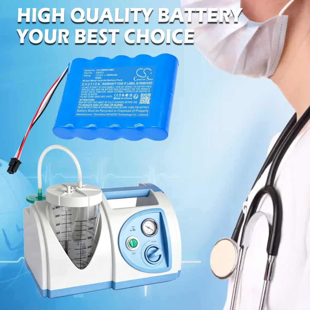Batéria kompatibilné s Zeiner medical CS-ZMB933MD