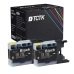TCTK Atramentové náplne LC12 sada 2 ks čierna kompatibilný s Brother DCP-J 525 N W, pre DCP-J 540 N, pre DCP-J 725 DW, pre DCP-J 740 N, pre DCP-J 925 DW N, pre DCP-J 940 N-B N-W, pre MFC-J 280 W