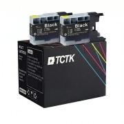 TCTK Atramentové náplne LC1280BK sada 2 ks čierna kompatibilný s Brother DCP-J 525 N W, DCP-J 725 DW, DCP-J 925 DW N, MFC-J 280 W, MFC-J 425 W, MFC-J 430 W, MFC-J 432 W, MFC-J 435 W, MFC-J 5910 CDW DW