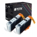 TCTK Atramentové náplne 3eBK sada 2 ks čierna kompatibilný s Canon BJC 3000 6000 6100 6200, BJC 6200 S, BJC 6500, MultiPASS C 100, MultiPASS MP 700, MultiPASS MP 700 Photo, MultiPASS MP 730