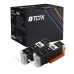 TCTK Atramentové náplne PGI-550XL sada 2 ks čierna kompatibilný s Canon PIXMA IP 7200 7240 7250 8700 8720 8750, PIXMA IX 6800 6850, PIXMA MG 5400 5450 5500 5550 5600 5650 5655 6300, nahrádza 6443B001