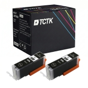 TCTK Atramentové náplne PGI-580XXL sada 2 ks čierna kompatibilný s Canon PIXMA TR 7550 7650 8550 8650, PIXMA TS 6150 6151 6240 6241 6250 6251 6350 6351 705 8150 8151 8152 8250 8251, nahrádza 1970C001