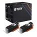 TCTK Atramentové náplne PGI-580XXL sada 2 ks čierna kompatibilný s Canon PIXMA TR 7550 7650 8550 8650, PIXMA TS 6150 6151 6240 6241 6250 6251 6350 6351 705 8150 8151 8152 8250 8251, nahrádza 1970C001