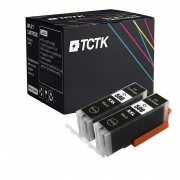 TCTK Atramentové náplne PGI-580XXL sada 2 ks čierna kompatibilný s Canon PIXMA TR 7550 7650 8550 8650, PIXMA TS 6150 6151 6240 6241 6250 6251 6350 6351 705 8150 8151 8152 8250 8251, nahrádza 1970C001