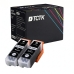 TCTK Atramentové náplne 33XL sada 2 ks čierna kompatibilný s Epson Expression Premium XP-530 XP-540 XP-630 XP-635 XP-640 XP-645 XP-7100 XP-830 XP-900, nahrádza C13T33514012