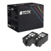 TCTK Atramentové náplne 903XL sada 2 ks čierna kompatibilný s HP OfficeJet 6900 6950, pre OfficeJet Pro 6860 6868 6950 6960 6968 6970 6975 6978, nahrádza T6M15AE