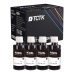 TCTK Atramentové náplne 32XL sada 4 ks čierna kompatibilný s HP Smart Tank 502 510 5100 5105 5106 5107 5108 513 514 517 532 533 534 536 539 6000 6001 6002 6005 6006 617 670 675 7000, nahrádza 1VV24AA