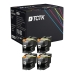 TCTK Atramentové náplne LC22U sada 4 ks čierna kompatibilný s Brother DCP-J 785 DW, pre MFC-J 985 DW