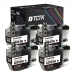 TCTK Atramentové náplne LC-421XL sada 4 ks čierna kompatibilný s Brother DCP-J 1050 DW, DCP-J 1140 DW, DCP-J 1800 DW, MFC-J 1010 DW, nahrádza LC421XLBK