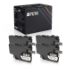 TCTK Atramentové náplne LC-424 sada 4 ks čierna kompatibilný s Brother DCP-J 1200, DCP-J 1200 DW W WE, DCP-J 1200 WE ecopro, nahrádza LC424BK
