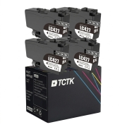 TCTK Atramentové náplne LC-427 sada 4 ks čierna kompatibilný s Brother HL-J 6010 DW, MFC-J 5955 DW, MFC-J 6950, MFC-J 6955 DW, MFC-J 6957 DW DWT, MFC-J 6959 DW, nahrádza LC427BK