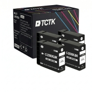TCTK Atramentové náplne PGI-2500XL sada 4 ks čierna kompatibilný s Canon MAXIFY iB 4000 4050 4100 4150, pre MAXIFY MB 5000 5050 5100 5150 5155 5300 5350 5400 5450 5455, nahrádza 9254B001
