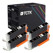 TCTK Atramentové náplne CLI-551XL sada 4 ks čierna kompatibilný s Canon PIXMA IP 7200 7240 7250 8700 8720 8750, PIXMA IX 6800 6850, PIXMA MG 5400 5450 5500 5550 5600 5650 5655 6300, nahrádza 6443B001