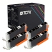 TCTK Atramentové náplne CLI-551XL sada 4 ks čierna kompatibilný s Canon PIXMA IP 7200 7240 7250 8700 8720 8750, pre PIXMA IX 6800 6850, pre PIXMA MG 5400 5450 5500 5550 5600 5650, nahrádza 6443B001