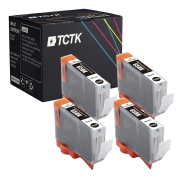 TCTK Atramentové náplne CLI-65BK sada 4 ks čierna kompatibilný s Canon PIXMA PRO-200, nahrádza 4215C001