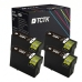 TCTK Atramentové náplne T1301 sada 4 ks čierna kompatibilný s Epson Stylus Office B 42 WD, pre Stylus Office BX 525 WD, pre Stylus Office BX 535 WD, pre Stylus Office BX 625 FWD, nahrádza C13T13014010