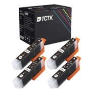 TCTK Atramentové náplne 24XL sada 4 ks čierna kompatibilný s Epson Expression Photo XP-55 XP-65 XP-750 XP-760 XP-850 XP-860 XP-950 XP-960 XP-970, nahrádza C13T24314012