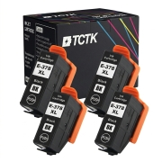 TCTK Atramentové náplne 378XL sada 4 ks čierna kompatibilný s Epson Expression Photo HD XP-15000, Expression Photo XP-8000 XP-8005 XP-8500 XP-8505 XP-8600 XP-8605 XP-8700, nahrádza C13T37914010