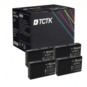 TCTK Atramentové náplne T7011 sada 4 ks čierna kompatibilný s Epson WorkForce Pro WP-4000 WP-4015DN WP-4095DN WP-4500 WP-4515DN WP-4525DNF WP-4595DNF, nahrádza C13T70114010