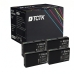 TCTK Atramentové náplne T7011 sada 4 ks čierna kompatibilný s Epson WorkForce Pro WP-4000 WP-4015DN WP-4095DN WP-4500 WP-4515DN WP-4525DNF WP-4595DNF, nahrádza C13T70114010