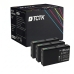 TCTK Atramentové náplne T7011 sada 4 ks čierna kompatibilný s Epson WorkForce Pro WP-4000 WP-4015DN WP-4095DN WP-4500 WP-4515DN WP-4525DNF WP-4595DNF, nahrádza C13T70114010
