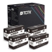 TCTK Atramentové náplne 950XL sada 4 ks čierna kompatibilný s HP Officejet Pro 251dw 276dw 8100 8600 8610 8615 8616 8620 8625 8630 8640 8650 8660, nahrádza CN045AE