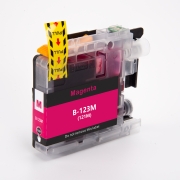 Kompatibilná náhrada za Kompatibilní s Brother LC123M / 10ml Atrament Tmavo purpurová (Atramentové kazety - Farbivo)